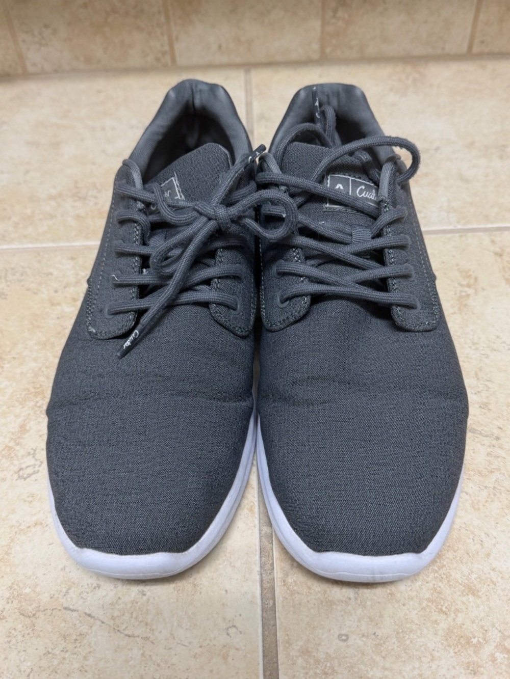 Men's Casual Lightweight Lace-Up Sneakers - Dark Gray Cuater